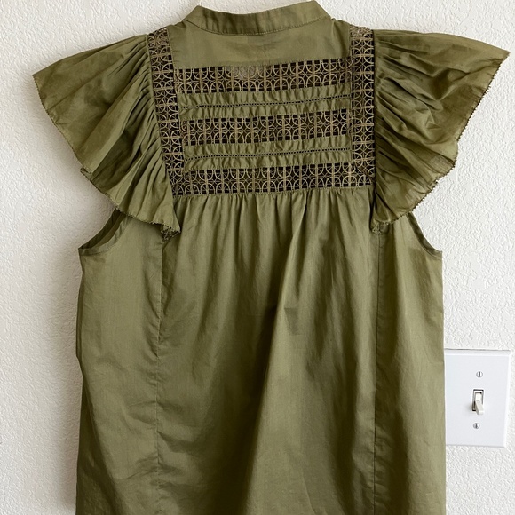 Rails Louelle top with ruffle sleeves, XS - Picture 4 of 4